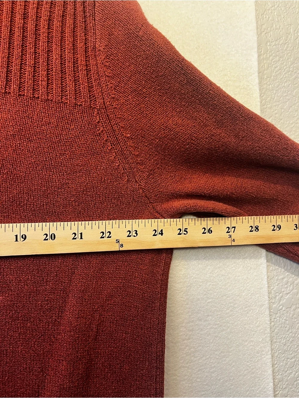 Dockers Men's Zip-Front Ribbed Yoke Sweater - Rust
